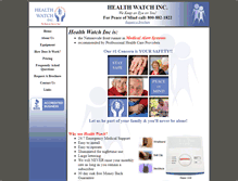 Tablet Screenshot of healthwatchofamerica.com